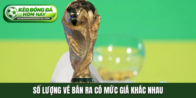 Số lượng vé bán ra có mức giá khác nhau